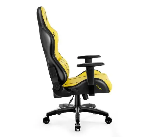 Diablo Chairs X-One 2.0 Normal Size Electric Yellow Gamingowy do 136kg Skóra ECO Tkanina Żółto-czarny - Kup na Raty - RRSO 0%