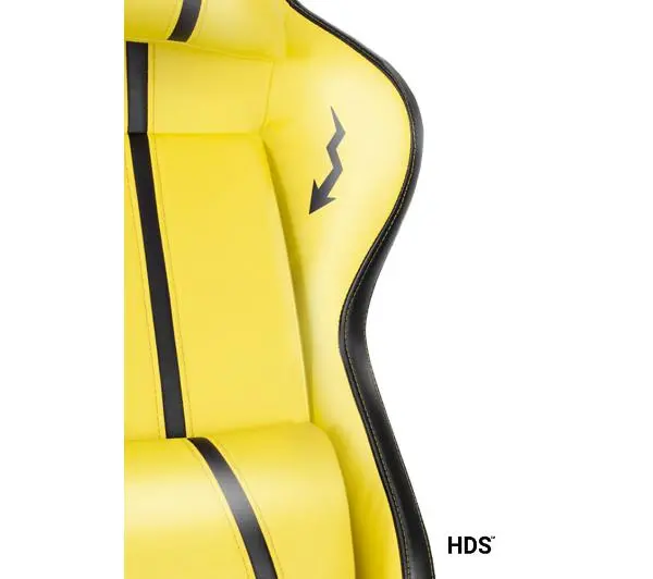 Diablo Chairs X-One 2.0 Normal Size Electric Yellow Gamingowy do 136kg Skóra ECO Tkanina Żółto-czarny - Kup na Raty - RRSO 0%