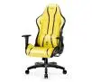 Fotel Diablo Chairs X-One 2.0 Normal Size Electric Yellow Gamingowy do 136kg Skóra ECO Tkanina Żółto-czarny