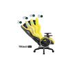 Fotel Diablo Chairs X-One 2.0 Normal Size Electric Yellow Gamingowy do 136kg Skóra ECO Tkanina Żółto-czarny