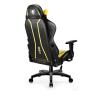 Fotel Diablo Chairs X-One 2.0 Normal Size Electric Yellow Gamingowy do 136kg Skóra ECO Tkanina Żółto-czarny