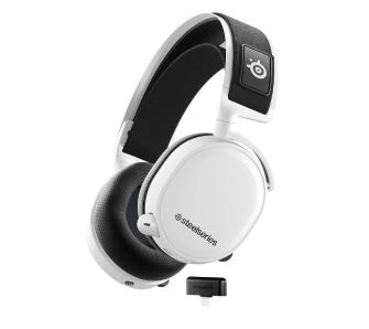 Słuchawki bezprzewodowe z mikrofonem SteelSeries Arctis 7+ Nauszne Biały