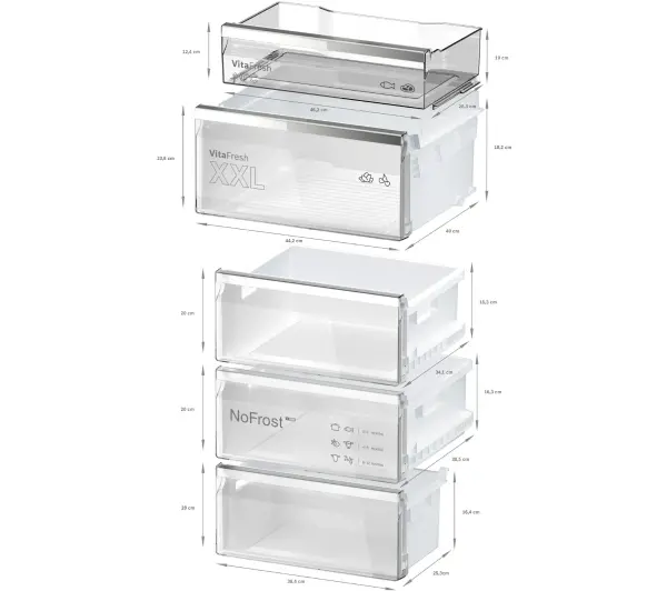 Bosch Serie 6 KGN39LBCF Pełny No Frost 203cm Szuflada z kontrolą wilgotności Czarne szkło - DRUGI -30%, ALBO 5-TY ZA 1ZŁ - Kup na Raty - RRSO 0%