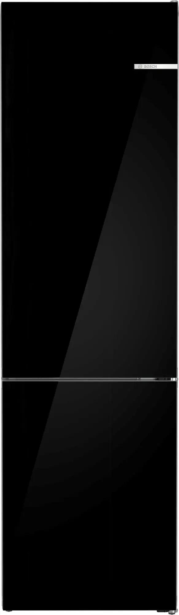 Lodówka Bosch Serie 6 KGN39LBCF Pełny No Frost 203cm Szuflada z kontrolą wilgotności Czarne szkło