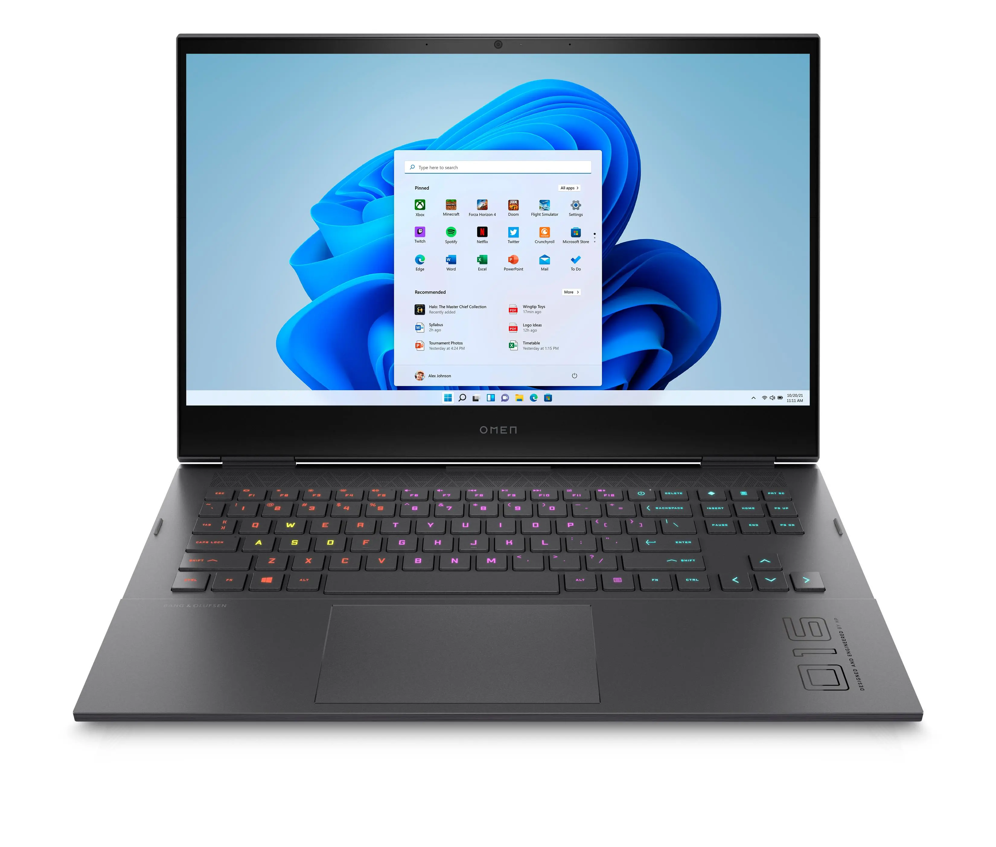 Laptop gamingowy HP OMEN 16-c0322nw 16,1" 144Hz R7 5800H 16GB RAM 1TB Dysk SSD RX6600 Win11 Srebrny