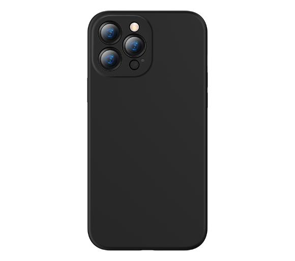 etui dedykowane Baseus Liquid Silica iPhone 13 Pro Max (czarny)