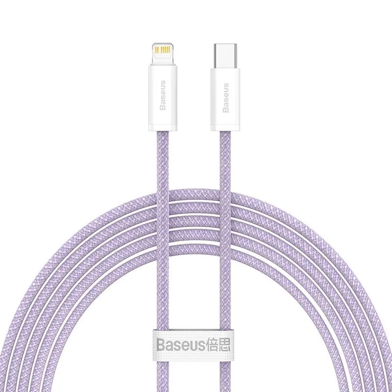 Kabel Baseus USB-C do Lightning Dynamic Series 20W 2m Fioletowy