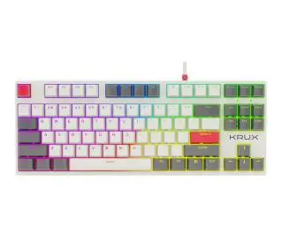 Krux Atax Pro RGB Creator Retro Gateron Yellow Pro Biały