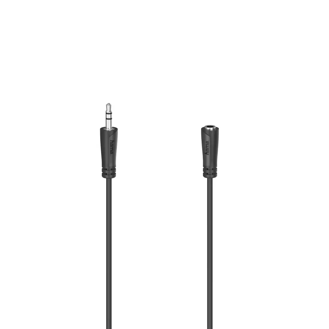 Kabel  audio Hama 00200724 Przedłużacz jack 3,5mm 3m Czarny