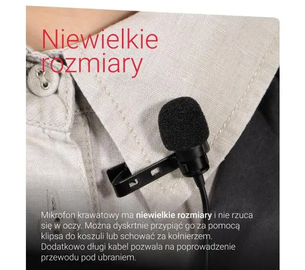 Hama Lavalier Smart Przewodowy  Czarny