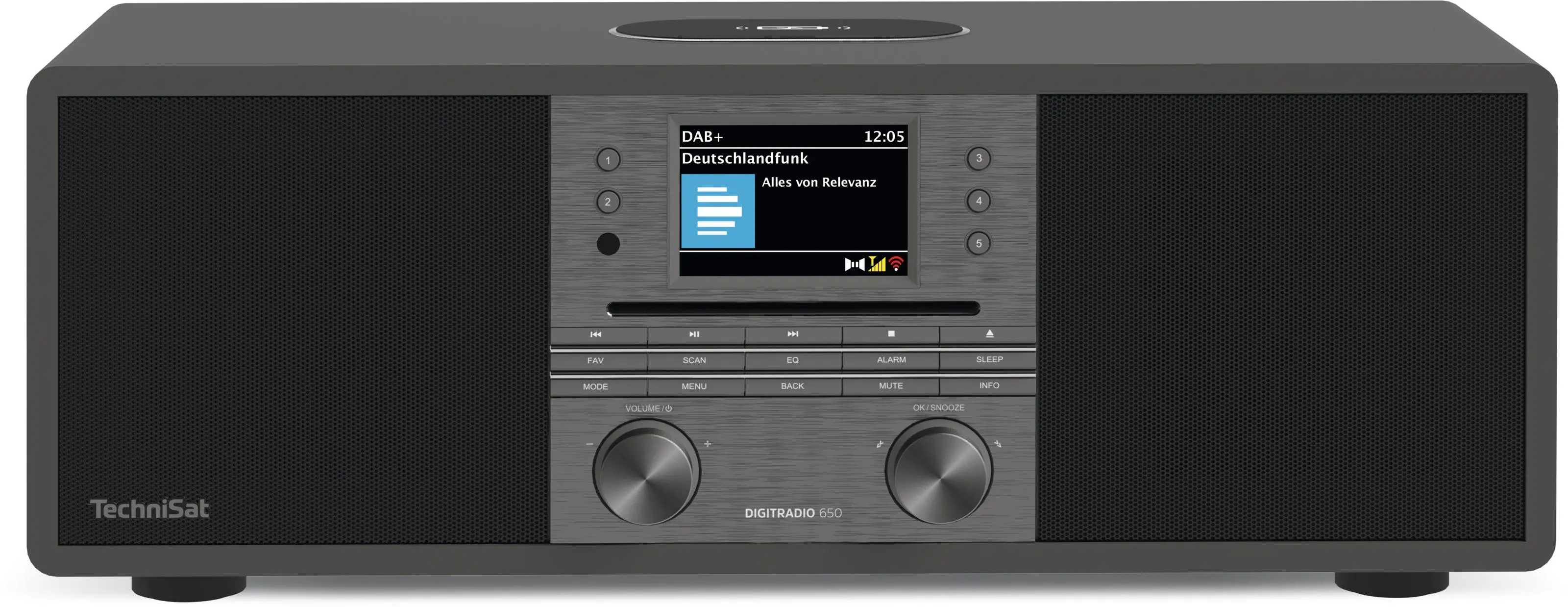 Radioodbiornik TechniSat DigitRadio 650 Radio FM DAB+ Internetowe Bluetooth Czarny