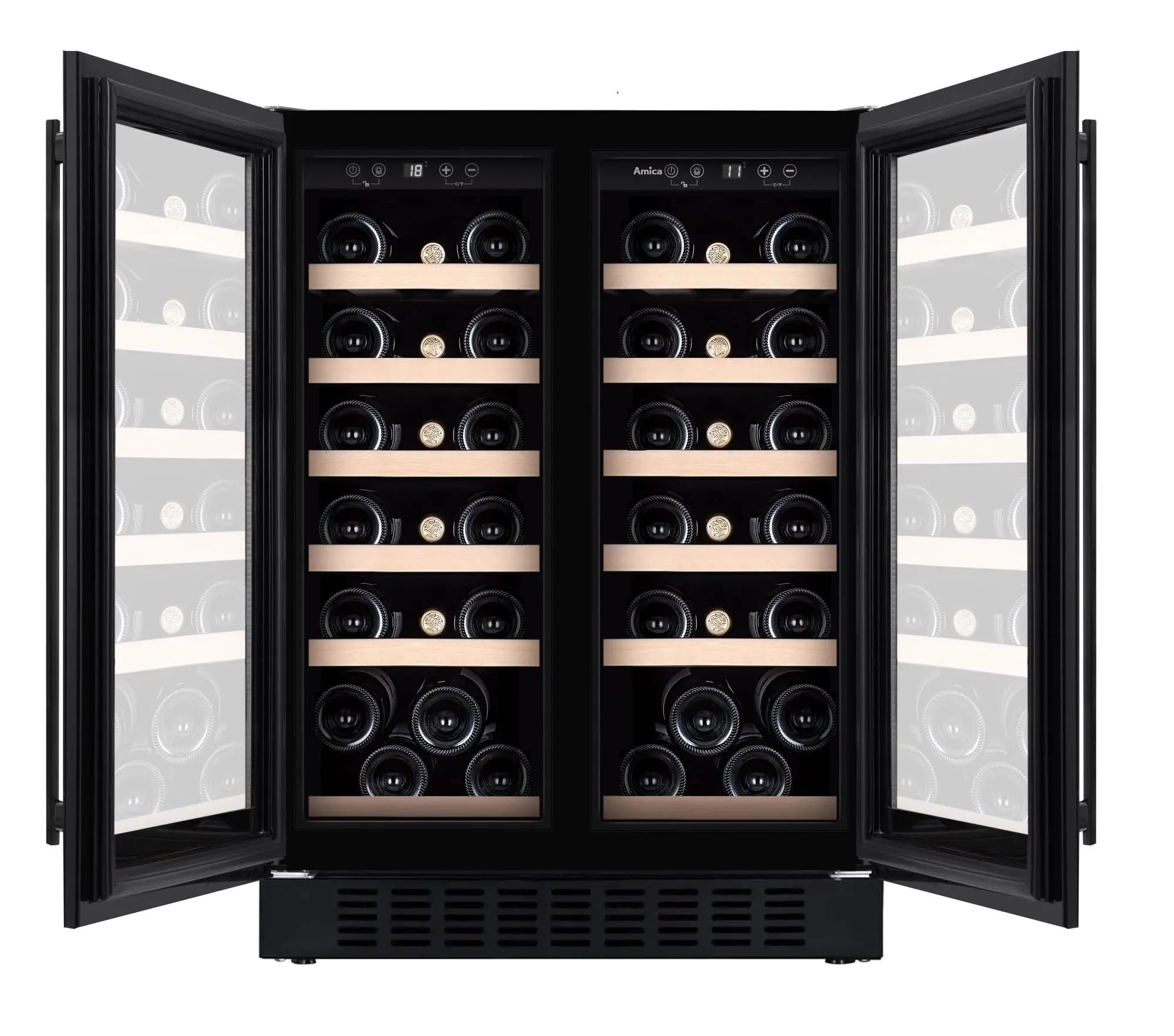 Chłodziarka do wina Amica WCF2V60B38.1 38 butelek
