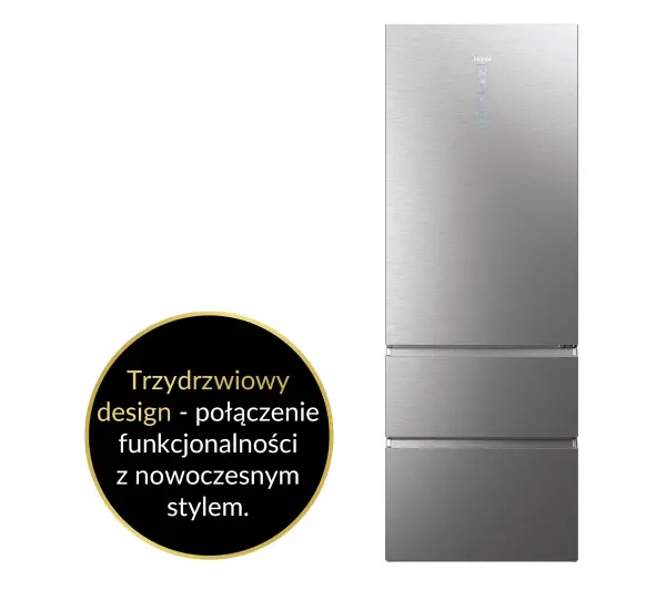 Haier Seria 7 HTW7720ENMP Pełny No Frost 200,6cm Szuflada z kontrolą wilgotności Zdalne sterowanie Inox - Kup na Raty - RRSO 0%