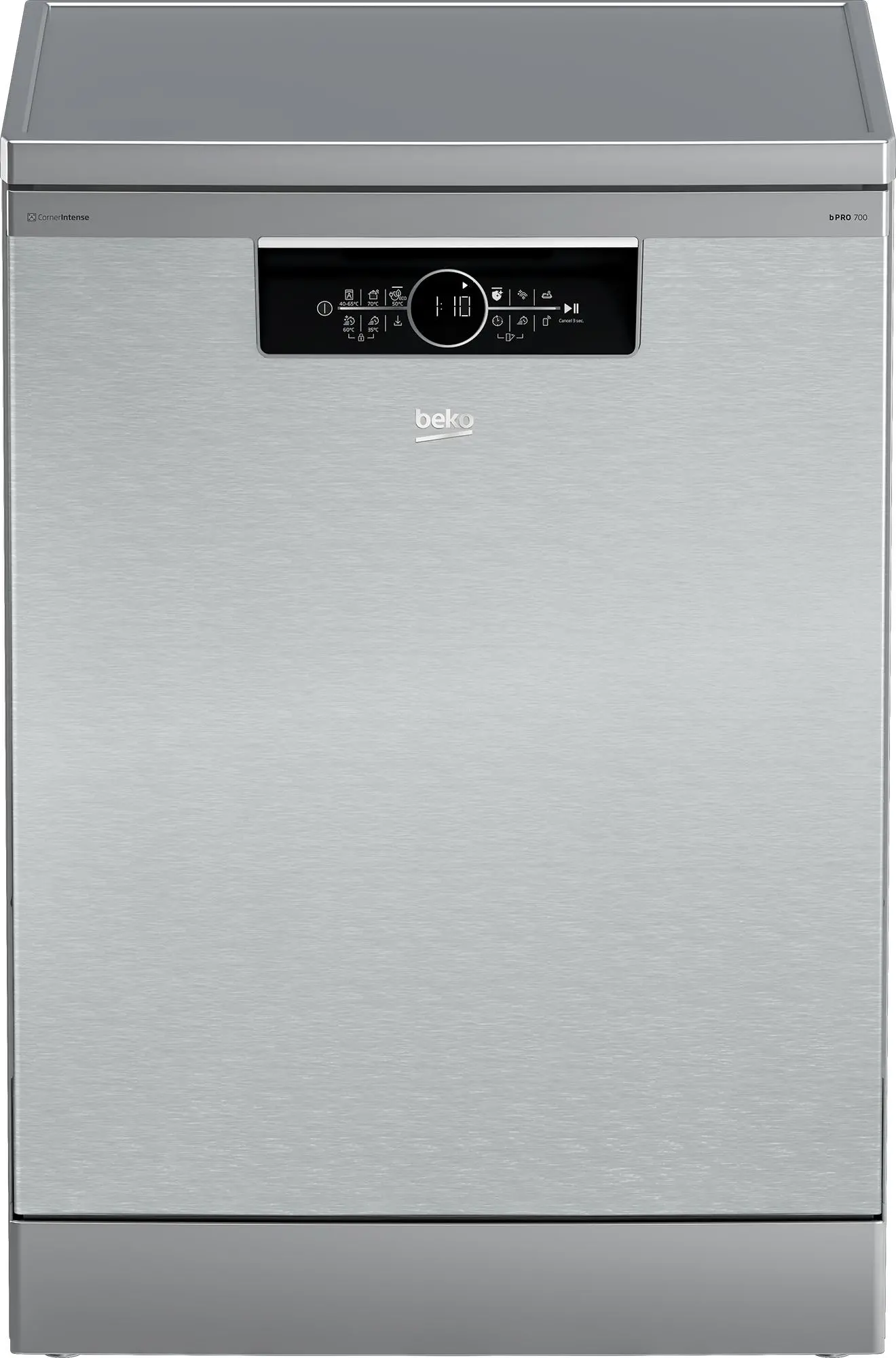 Zmywarka Beko bPro700 BDFN36650XC 59,8cm Automatyczne otwieranie drzwi Szuflada na sztućce Zdalne sterowanie