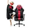 Fotel Diablo Chairs X-Player 2.0 Kids Size Dla dzieci do 120kg Skóra ECO Tkanina Karmazynowo-antracytowy