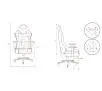 Fotel Diablo Chairs X-Player 2.0 Kids Size  Dla dzieci do 120kg Skóra ECO Tkanina Czarno-biały