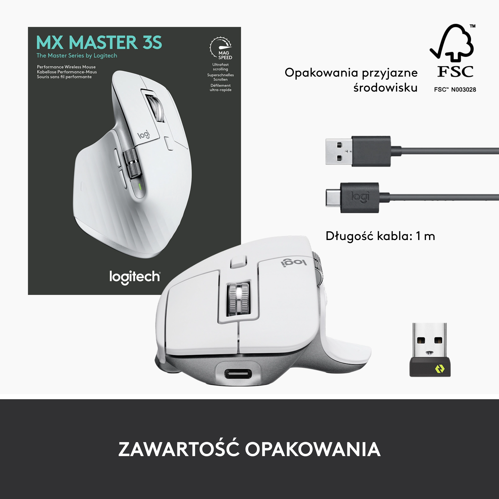 Myszka Logitech MX Master 3S Jasnoszary - Opinie, Cena - RTV EURO AGD