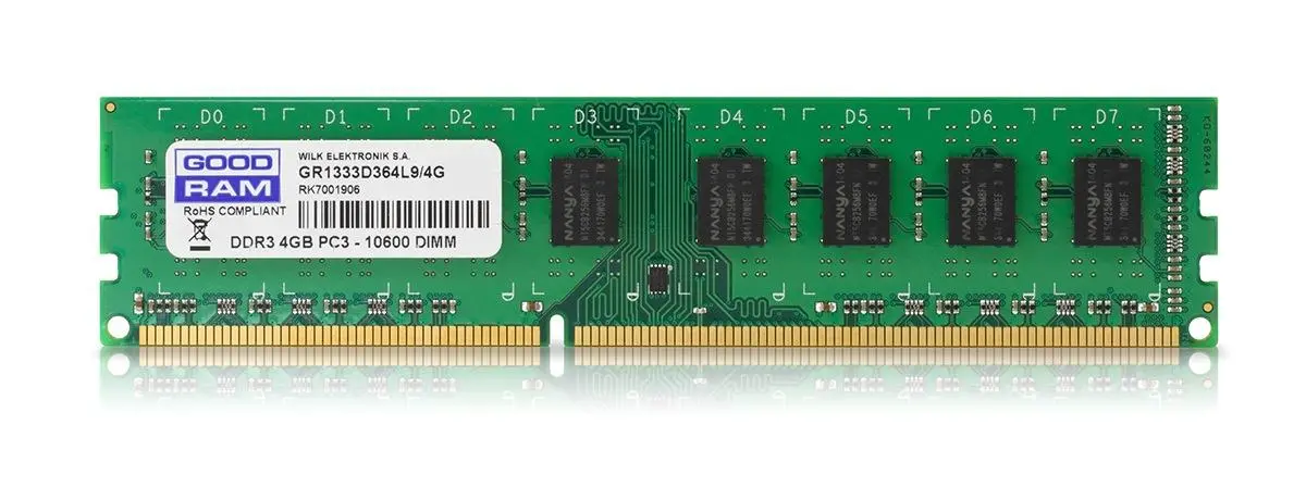 Pamięć RAM GoodRam DDR3 4GB PC1333 CL9 DIMM