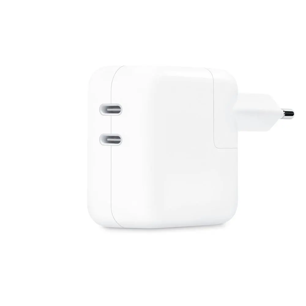 Ładowarka sieciowa Apple MNWP3ZM/A zasilacz z dwoma portami USB-C o mocy 35W