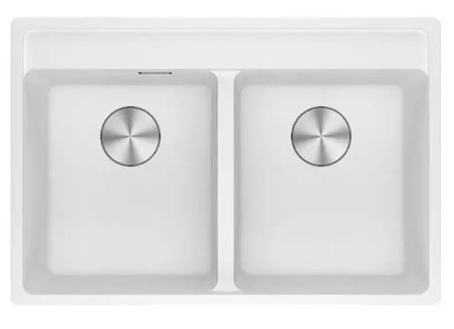 Zlewozmywak Franke Maris MRG 620-35-35 Granitowy Biały polarny