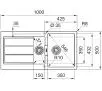 Zlewozmywak Franke Sirius 2.0 S2D 651-100 Tectonite Beżowy