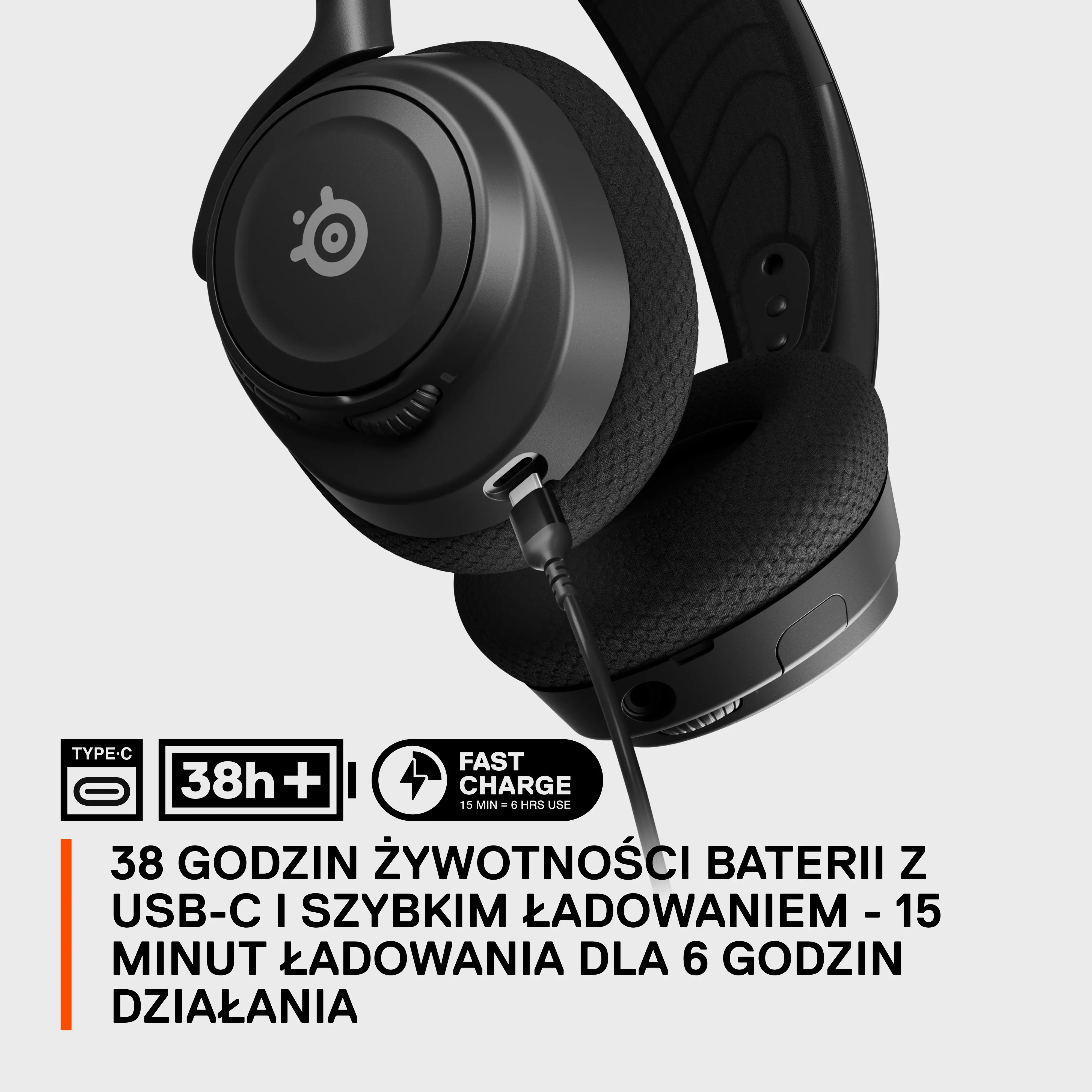 Słuchawki bezprzewodowe z mikrofonem SteelSeries Arctis Nova 7 Wireless Nauszne Czarny
