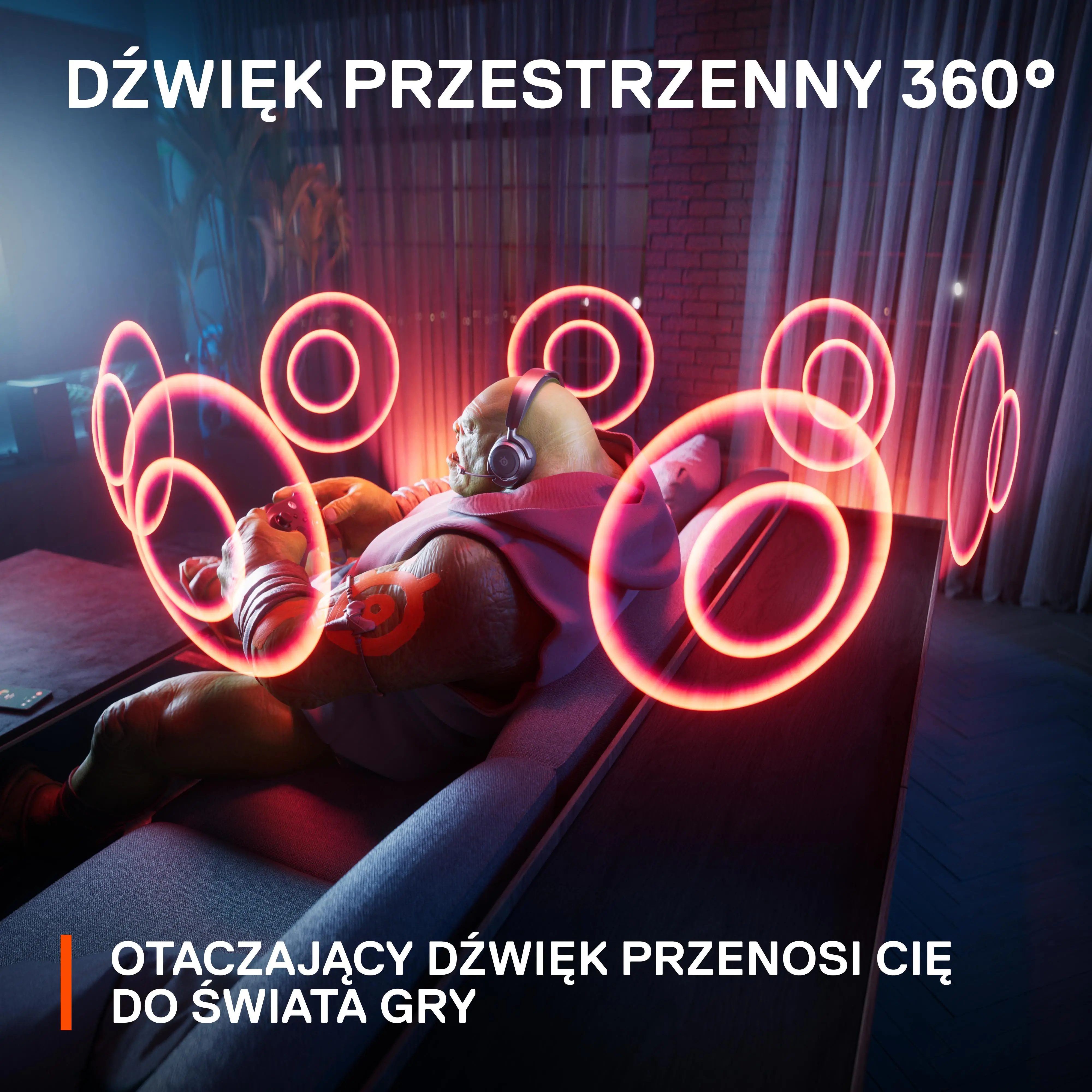 Słuchawki bezprzewodowe z mikrofonem SteelSeries Arctis Nova 7 Wireless Nauszne Czarny