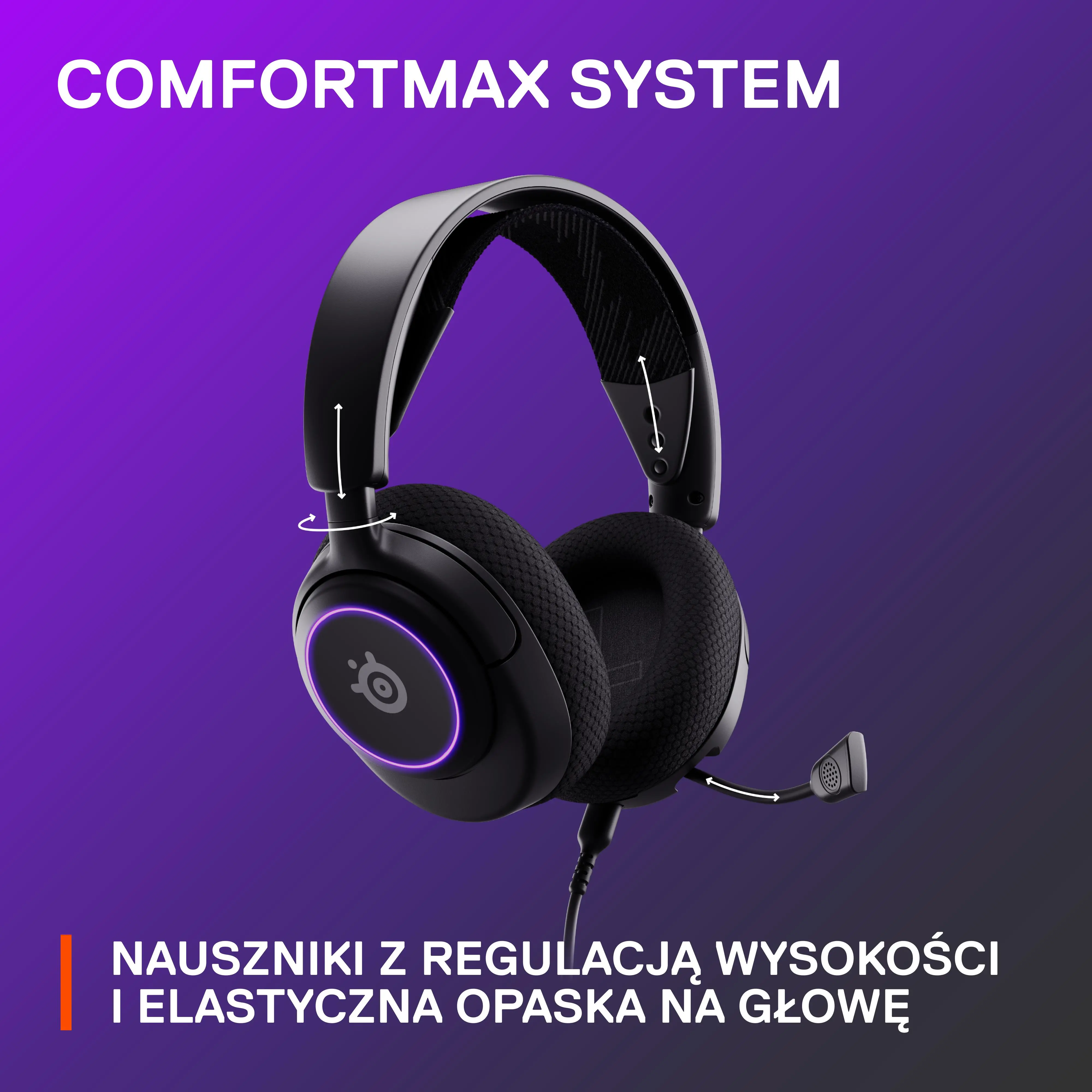 Słuchawki przewodowe z mikrofonem SteelSeries Arctis Nova 3 Nauszne Czarny