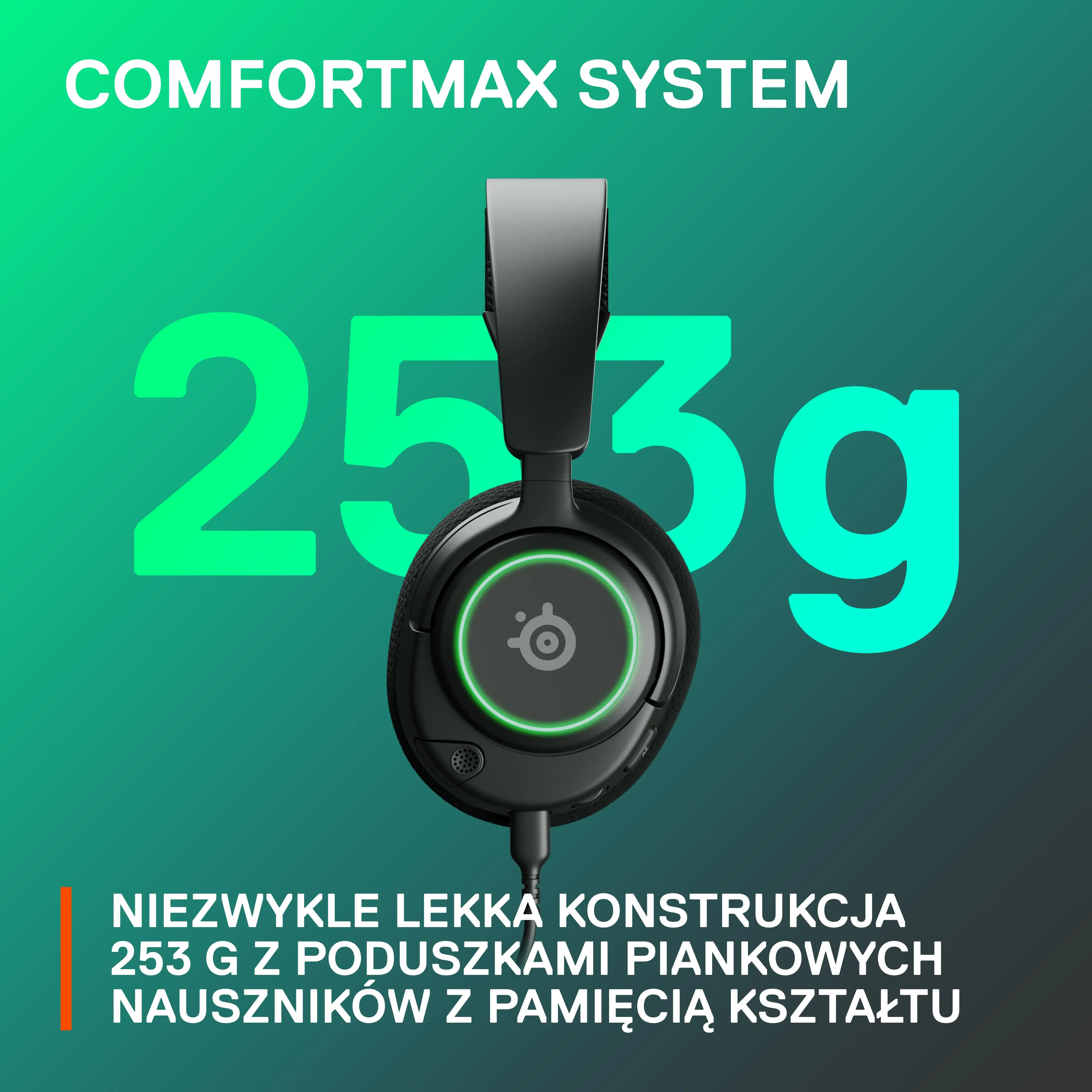 Słuchawki przewodowe z mikrofonem SteelSeries Arctis Nova 3 Nauszne Czarny