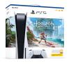 Konsola Sony PlayStation 5 (PS5) z napędem - Horizon Forbidden West - słuchawki PULSE 3D (biały)