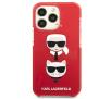 Etui Karl Lagerfeld Karl&Choupette Head KLHCP13LTPE2TR do iPhone 13 Pro / 13