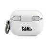 Etui na słuchawki Karl Lagerfeld KLACAPSILCHWH Silicone Choupette AirPods Pro Cover Biały