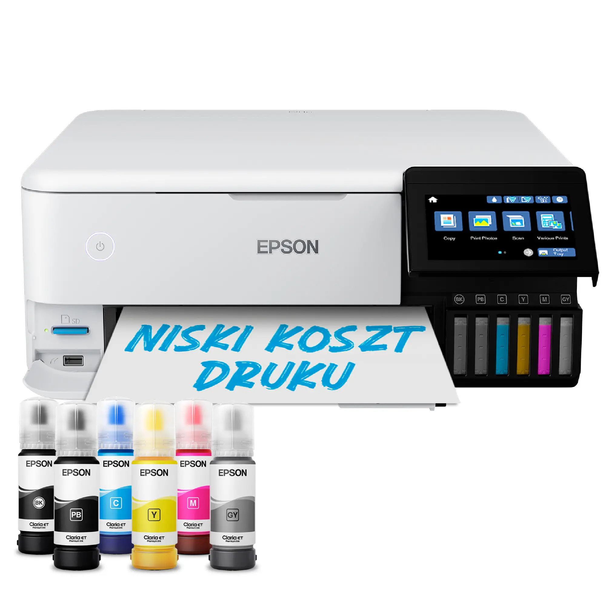 Urządzenie wielofunkcyjne Epson EcoTank L8160 WiFi Biały