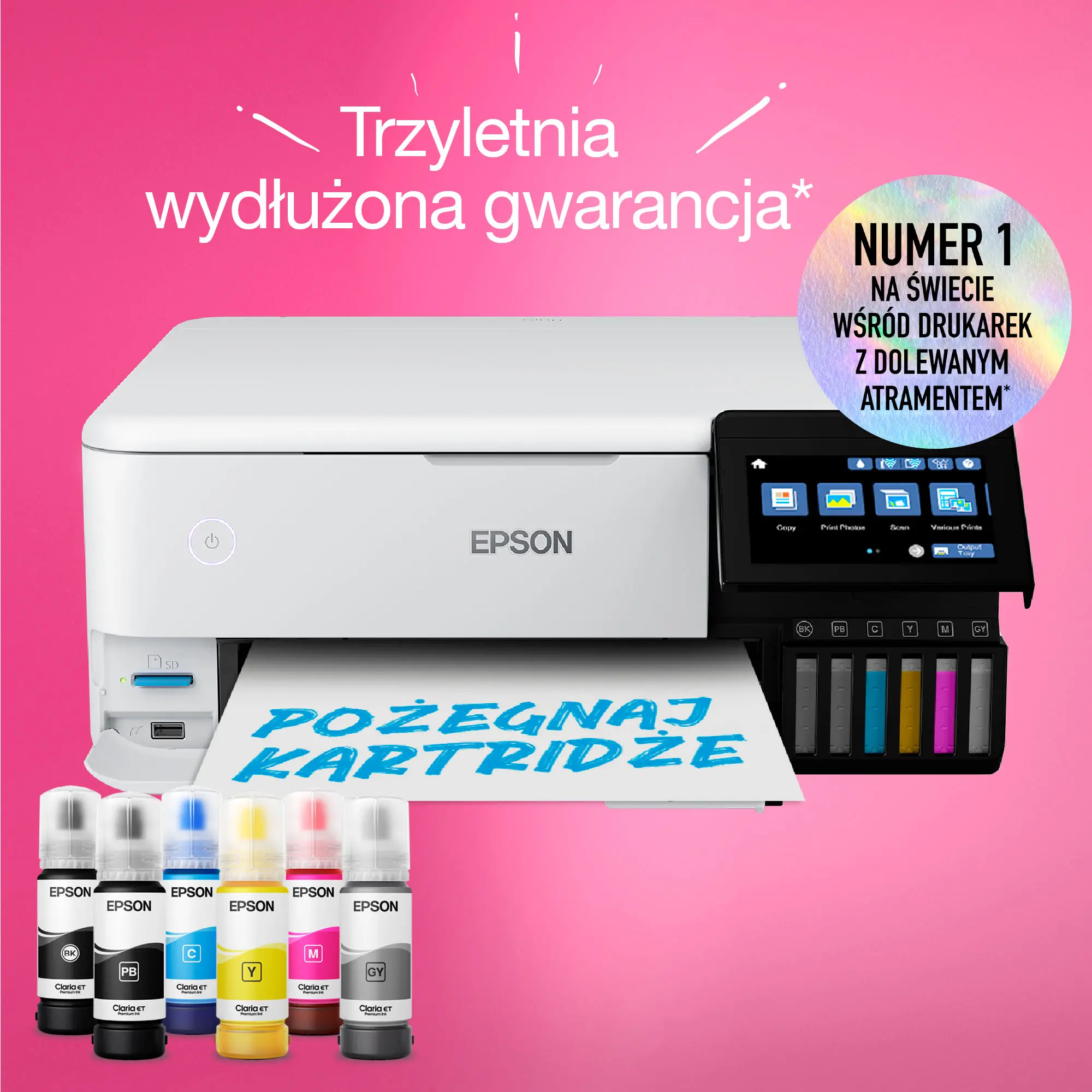 Urządzenie wielofunkcyjne Epson EcoTank L8160 WiFi Biały