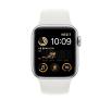 Smartwatch Apple Watch SE 2gen GPS koperta 40mm z aluminium Srebrny pasek sportowy Biały