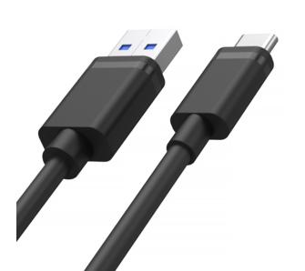 Kabel Unitek Y-C480BK USB-A - USB-C 0,25m Czarny