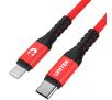 Kabel Unitek MFI Pro Lightning do USB-C 20W 1m Czerwony