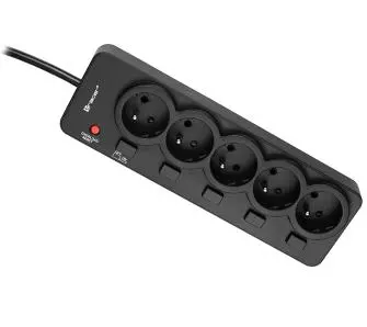 Listwa Tracer TRALIS46975 PowerGuard Pro 5 gniazd 1,8m Czarny