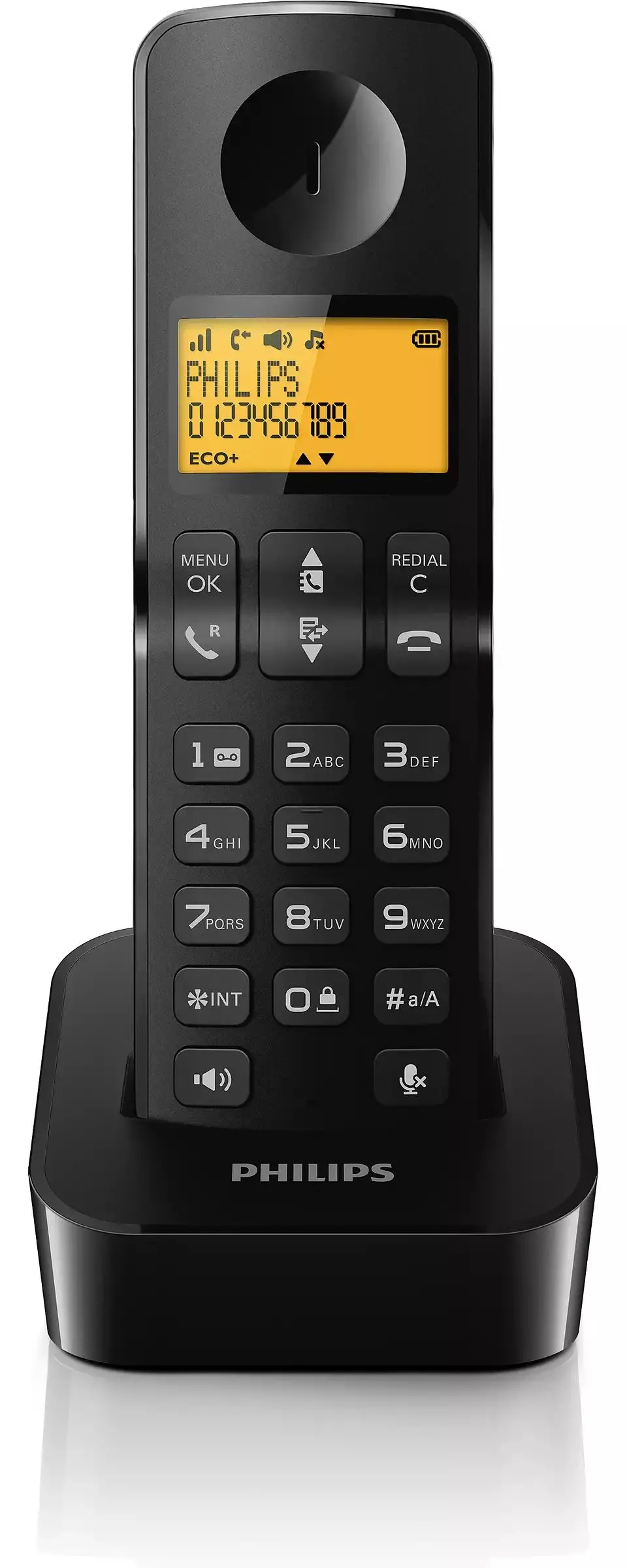 Telefon Philips D2601B/53 Czarny