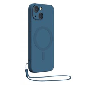 Etui BigBen MagSafe Silicone pasek do iPhone 14 Plus Niebieski