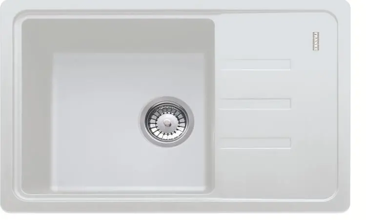 Zlewozmywak Franke Bliss BSG 611-62 Granitowy Biały polarny