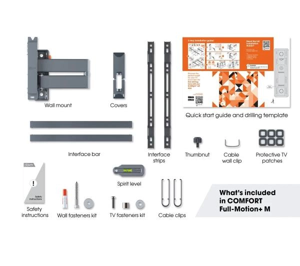 Vogels TVM 3443 Czarny od 32" do 65" Max 25kg - Kup na Raty - RRSO 0%