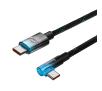 Kabel Baseus USB-C do USB-C MVP2 100W 1m Czarno-niebieski