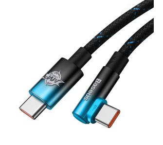 Kabel Baseus USB-C do USB-C  MVP2 100W 1m Czarno-niebieski