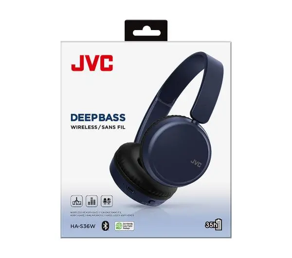JVC HA-S36W-AU Nauszne Bluetooth 5.2 Niebieski