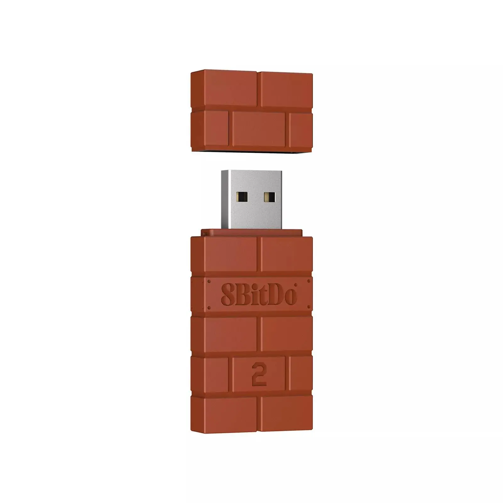 Adapter Bluetooth 8BitDo USB Wireless Adapter 2 Brązowy