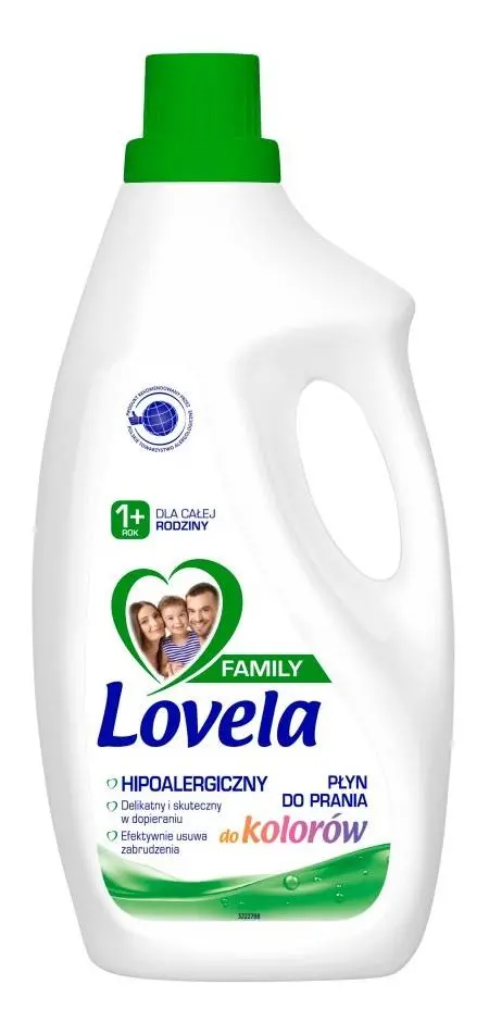 Płyn do prania Lovela Family do kolorów 1,85l