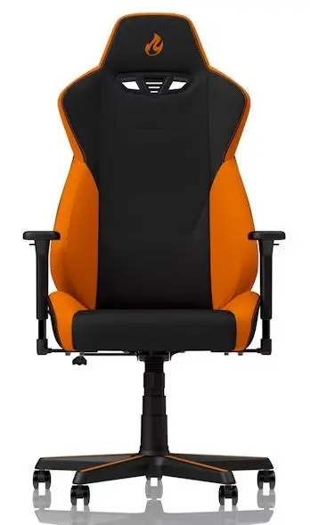 Fotel Nitro Concepts S300 Horizon Orange Gamingowy do 135kg Tkanina Czarno-pomarańczowy