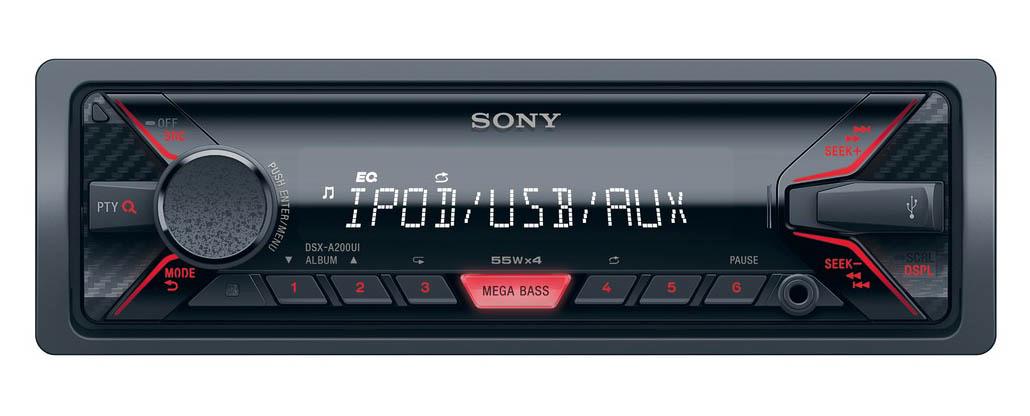 Radioodtwarzacz samochodowy Sony DSX-A200UI