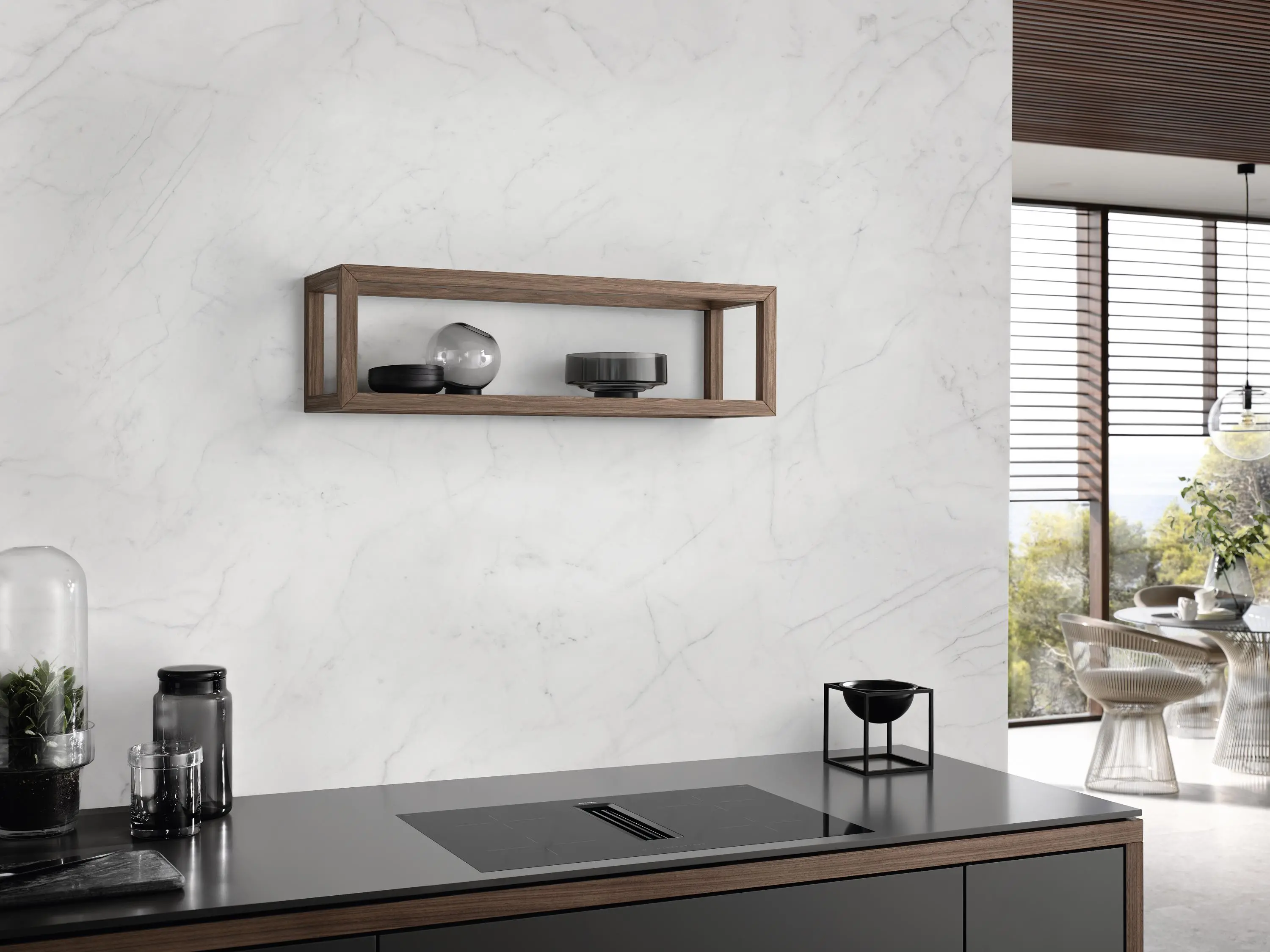 Płyta indukcyjna z okapem Miele KMDA 7272 FL-U Silence 80cm